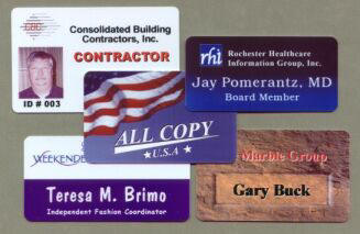 Name Badge, Photo ID Badge and Custom Badge Examples